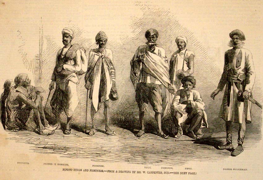 équipe de thugs en inde peinture 