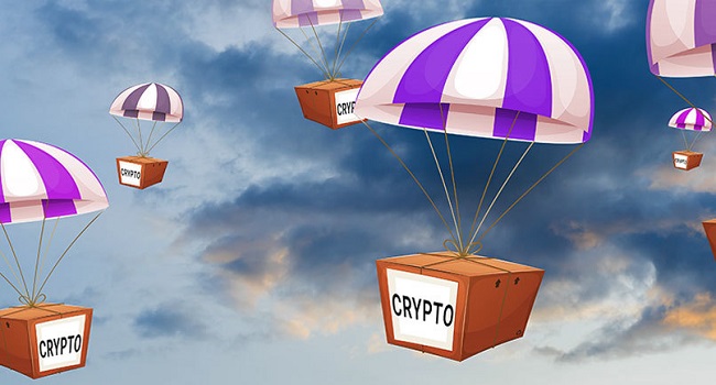 Dessin de crypto airdrop - définition megadico