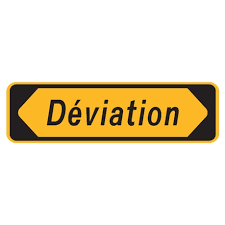 déviation panneau