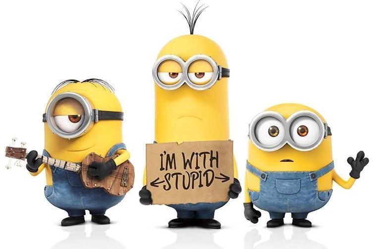 les trois minions emblématique, Bob, Kevin, Stuart - définition megadico