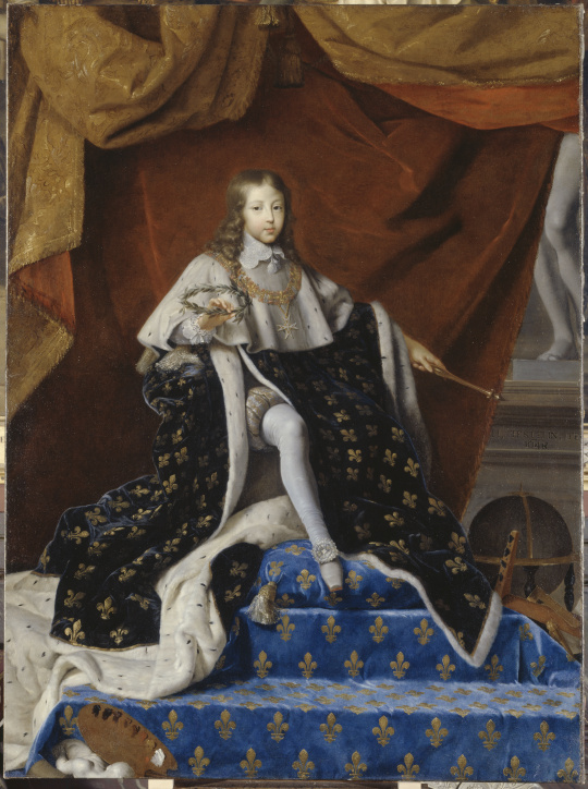 Louis XIV à 10 ans, sur le trône de France