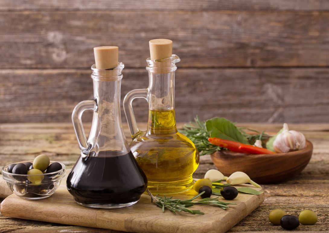 bouteille de vinaigre et d